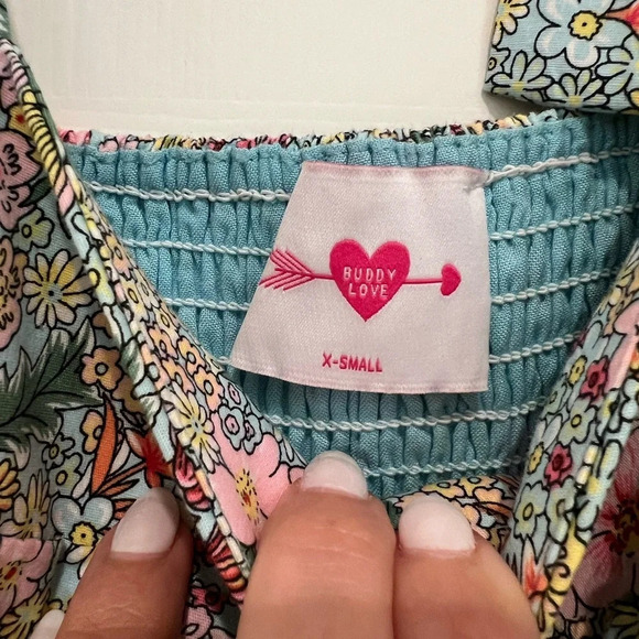 Buddy Love Maxi Dress Tie Shoulders Floral Print - Picture 4 of 10